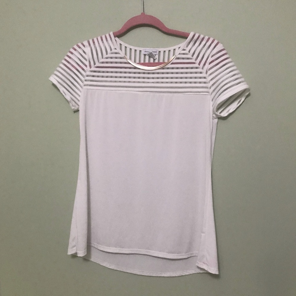 White short sleeve blouse